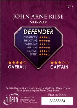2009-10 Futera World Football Online Series 1 #150 John Arne Riise Back
