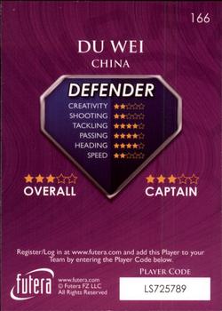 2009-10 Futera World Football Online Series 1 #166 Du Wei Back