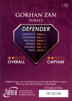 2009-10 Futera World Football Online Series 1 #170 Gokhan Zan Back