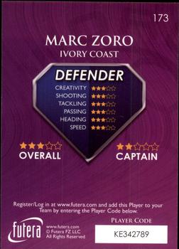 2009-10 Futera World Football Online Series 1 #173 Marco Zoro Back