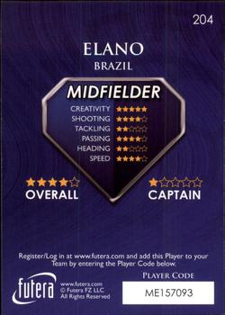 2009-10 Futera World Football Online Series 1 #204 Elano Back