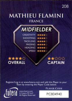 2009-10 Futera World Football Online Series 1 #208 Mathieu Flamini Back
