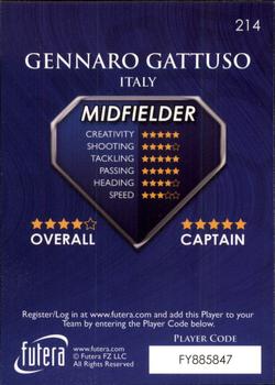 2009-10 Futera World Football Online Series 1 #214 Gennaro Gattuso Back