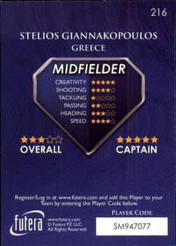 2009-10 Futera World Football Online Series 1 #216 Stelios Giannakopoulos Back