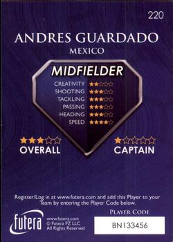 2009-10 Futera World Football Online Series 1 #220 Andres Guardado Back