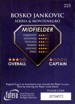 2009-10 Futera World Football Online Series 1 #223 Bosko Jankovic Back