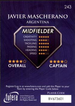 2009-10 Futera World Football Online Series 1 #243 Javier Mascherano Back