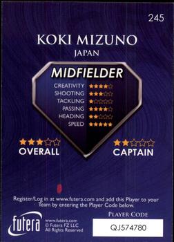 2009-10 Futera World Football Online Series 1 #245 Koki Mizuno Back