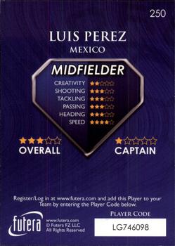 2009-10 Futera World Football Online Series 1 #250 Luis Perez Back