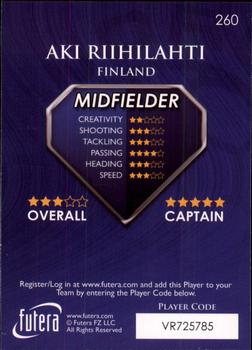 2009-10 Futera World Football Online Series 1 #260 Aki Riihilahti Back