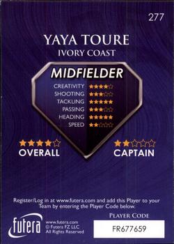 2009-10 Futera World Football Online Series 1 #277 Yaya Toure Back