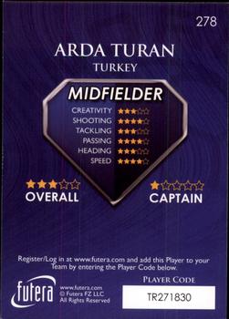 2009-10 Futera World Football Online Series 1 #278 Arda Turan Back