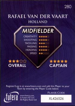 2009-10 Futera World Football Online Series 1 #280 Rafael Van Der Vaart Back
