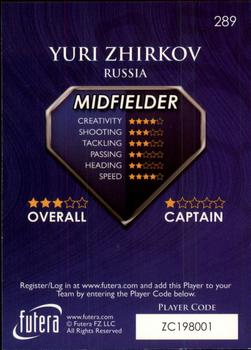 2009-10 Futera World Football Online Series 1 #289 Yuri Zhirkov Back