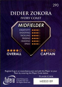 2009-10 Futera World Football Online Series 1 #290 Didier Zokora Back