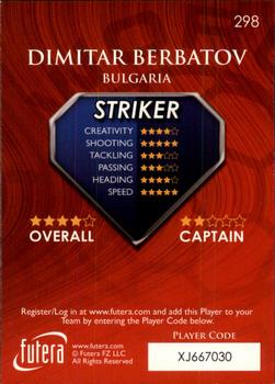 2009-10 Futera World Football Online Series 1 #298 Dimitar Berbatov Back