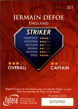 2009-10 Futera World Football Online Series 1 #301 Jermain Defoe Back