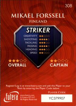 2009-10 Futera World Football Online Series 1 #308 Mikael Forssell Back