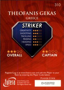 2009-10 Futera World Football Online Series 1 #310 Theofanis Gekas Back