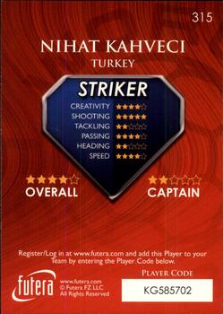 2009-10 Futera World Football Online Series 1 #315 Nihat Kahveci Back