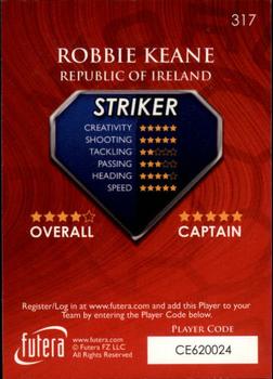 2009-10 Futera World Football Online Series 1 #317 Robbie Keane Back