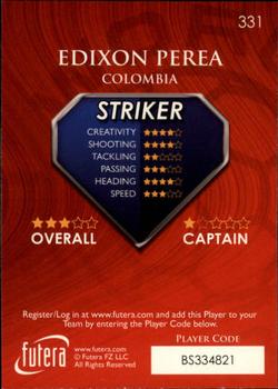 2009-10 Futera World Football Online Series 1 #331 Edixon Perea Back