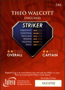 2009-10 Futera World Football Online Series 1 #346 Theo Walcott Back