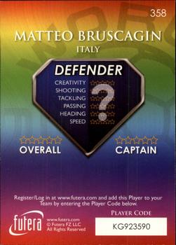 2009-10 Futera World Football Online Series 1 #358 Matteo Bruscagin Back
