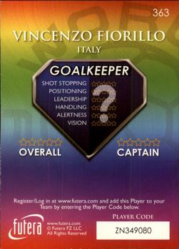 2009-10 Futera World Football Online Series 1 #363 Vincenzo Fiorillo Back