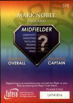 2009-10 Futera World Football Online Series 1 #378 Mark Noble Back