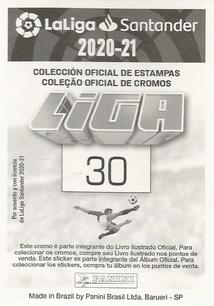 2020-21 Panini LaLiga Santander Stickers (Brazil) #30 Unai Nunez Back
