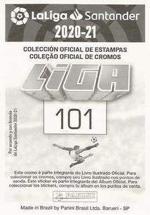 2020-21 Panini LaLiga Santander Stickers (Brazil) #101 Isaac Carcelen Back