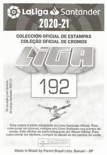 2020-21 Panini LaLiga Santander Stickers (Brazil) #192 Enes Unal Back