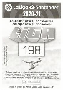 2020-21 Panini LaLiga Santander Stickers (Brazil) #198 German Sanchez Back