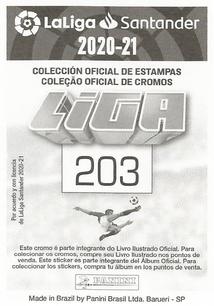 2020-21 Panini LaLiga Santander Stickers (Brazil) #203 Maxime Gonalons Back