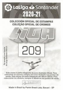 2020-21 Panini LaLiga Santander Stickers (Brazil) #209 Roberto Soldado Back