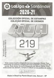 2020-21 Panini LaLiga Santander Stickers (Brazil) #219 Dimitrios Siovas Back
