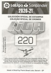 2020-21 Panini LaLiga Santander Stickers (Brazil) #220 Gaston Silva Back