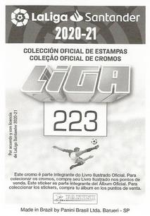 2020-21 Panini LaLiga Santander Stickers (Brazil) #223 Pedro Mosquera Back