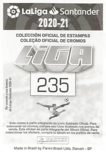 2020-21 Panini LaLiga Santander Stickers (Brazil) #235 Sergio Postigo Back