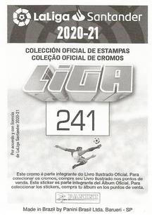 2020-21 Panini LaLiga Santander Stickers (Brazil) #241 Mickael Malsa Back