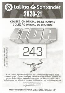 2020-21 Panini LaLiga Santander Stickers (Brazil) #243 Gonzalo Melero Back