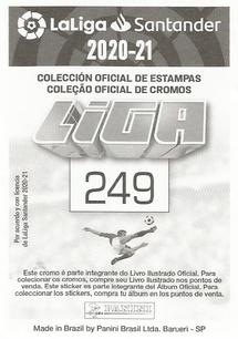 2020-21 Panini LaLiga Santander Stickers (Brazil) #249 Dani Gomez Back