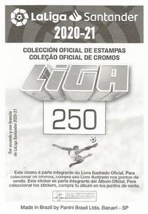 2020-21 Panini LaLiga Santander Stickers (Brazil) #250 Zinedine Zidane Back
