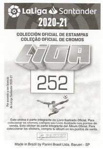 2020-21 Panini LaLiga Santander Stickers (Brazil) #252 Andriy Lunin Back
