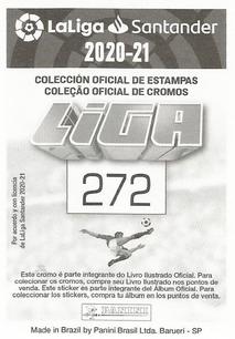 2020-21 Panini LaLiga Santander Stickers (Brazil) #272 Nacho Vidal Back