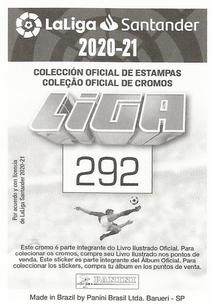 2020-21 Panini LaLiga Santander Stickers (Brazil) #292 Andoni Gorosabel Back