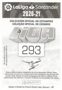 2020-21 Panini LaLiga Santander Stickers (Brazil) #293 Aritz Elustondo Back