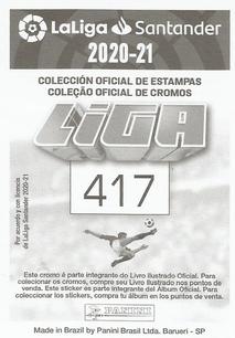 2020-21 Panini LaLiga Santander Stickers (Brazil) #417 Jeremias Ledesma Back