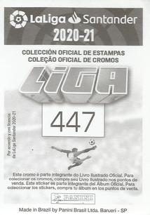 2020-21 Panini LaLiga Santander Stickers (Brazil) #447 Cucho Hernandez Back